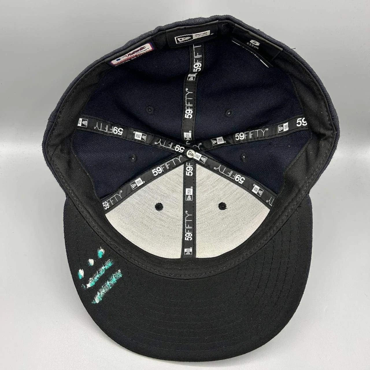 New Era Seattle Mariners Hat Men 8 Black MLB Embroidered Fitted Cap Size ONE SIZE - 2 Thumbnail