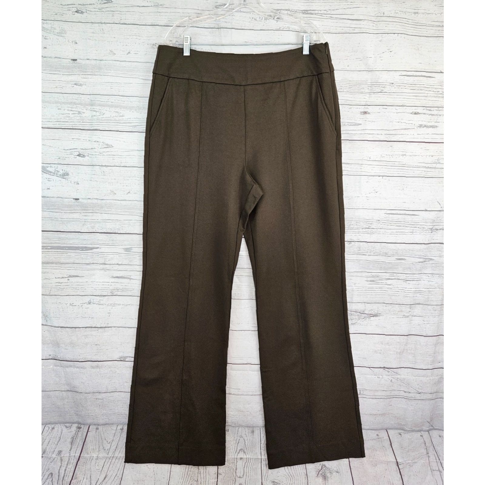 Vintage Cabi 4132 Womens Academy Trouser Sz 16 Green High Rise Dress Pants with Pockets Side Zip Size 38" / US 16 / IT 52 - 2 Thumbnail