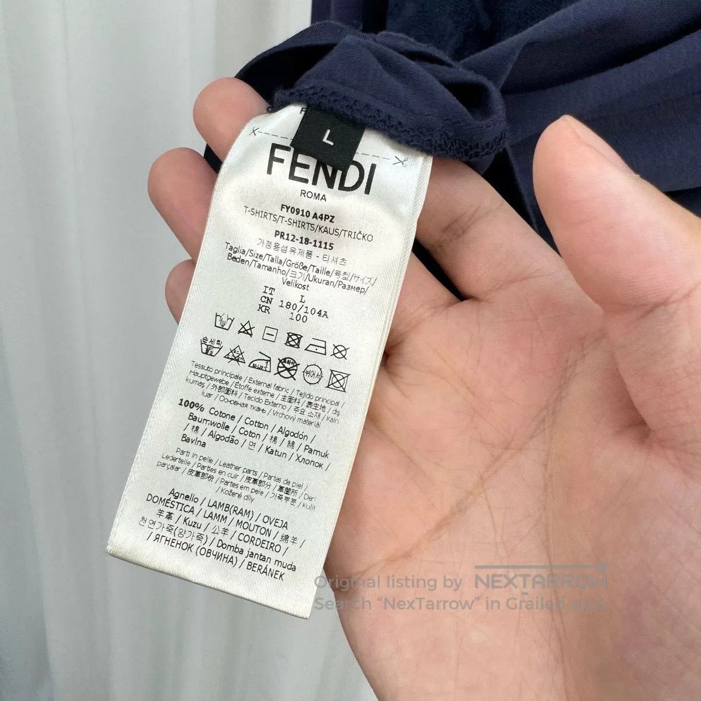 Fendi Fendi Embroidered Logo Short Sleeve Shirt. Size US L / EU 52-54 / 3 - 6 Thumbnail