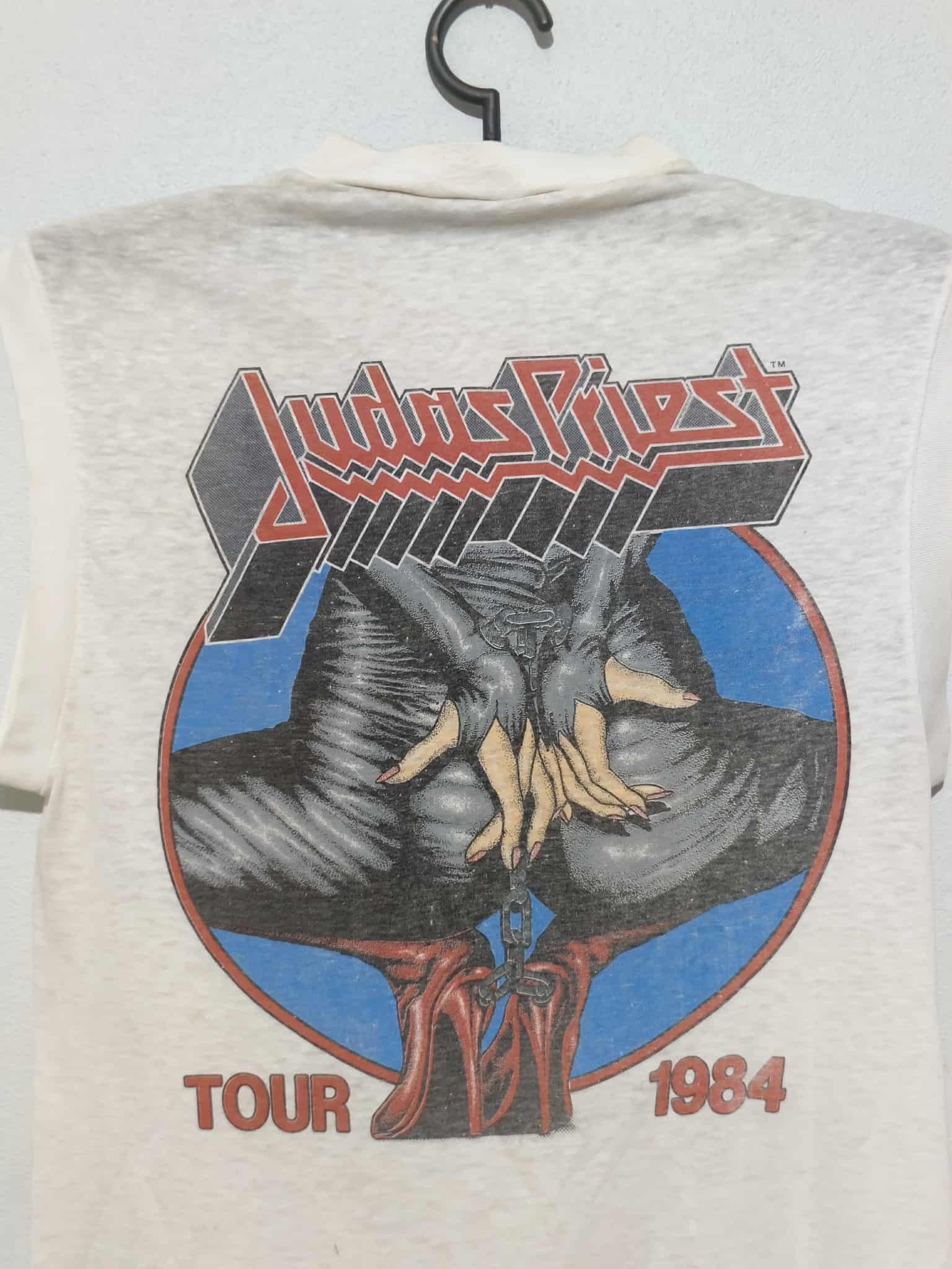Band Tees × Vintage VTG.Judas Priest Tour 1984 Size US S / EU 44-46 / 1 - 3 Thumbnail
