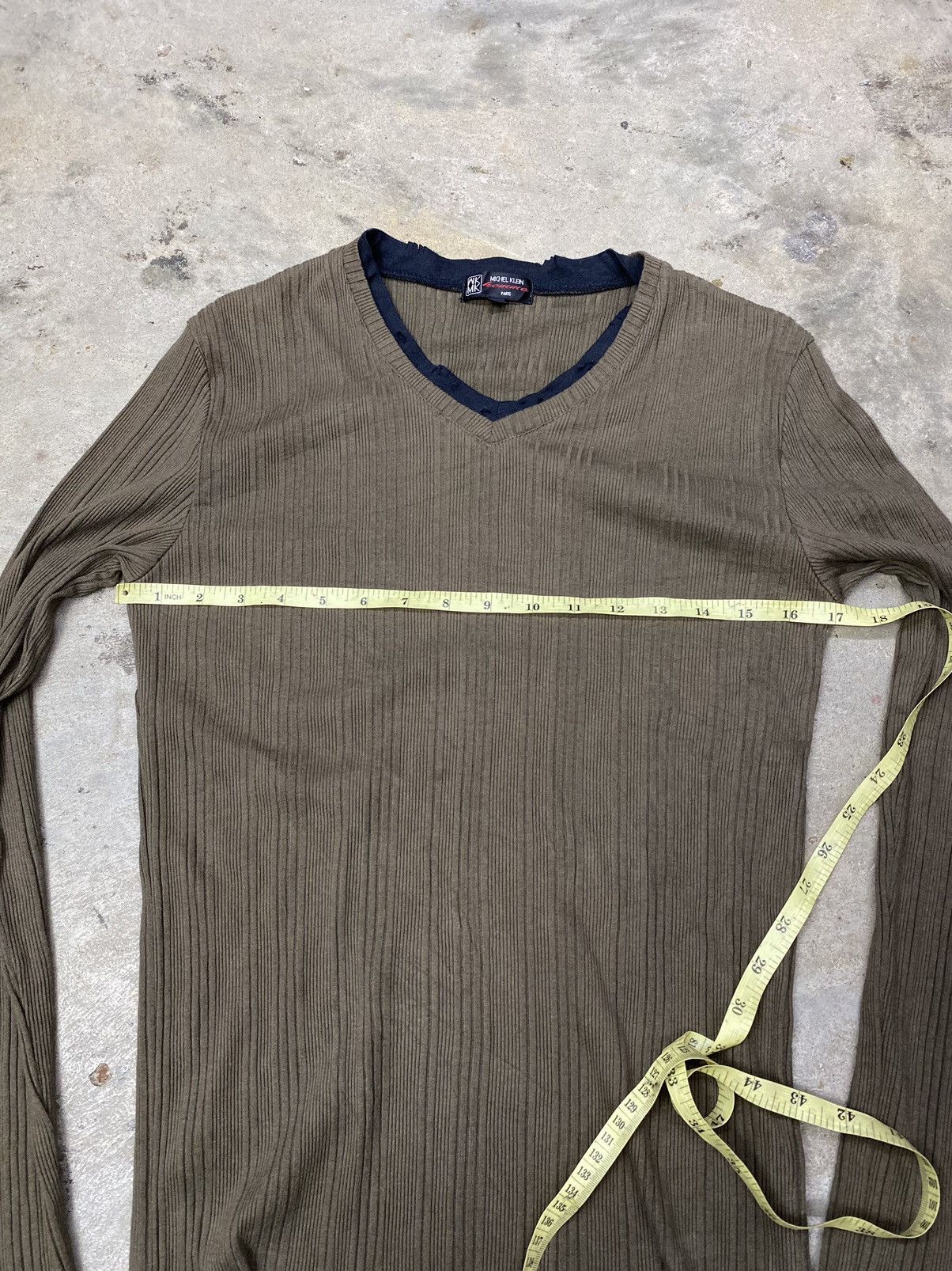 If Six Was Nine × Japanese Brand × Le Grande Bleu (L.G.B.) 2000s michel klein homme distress longsleeve Size US M / EU 48-50 / 2 - 8 Thumbnail