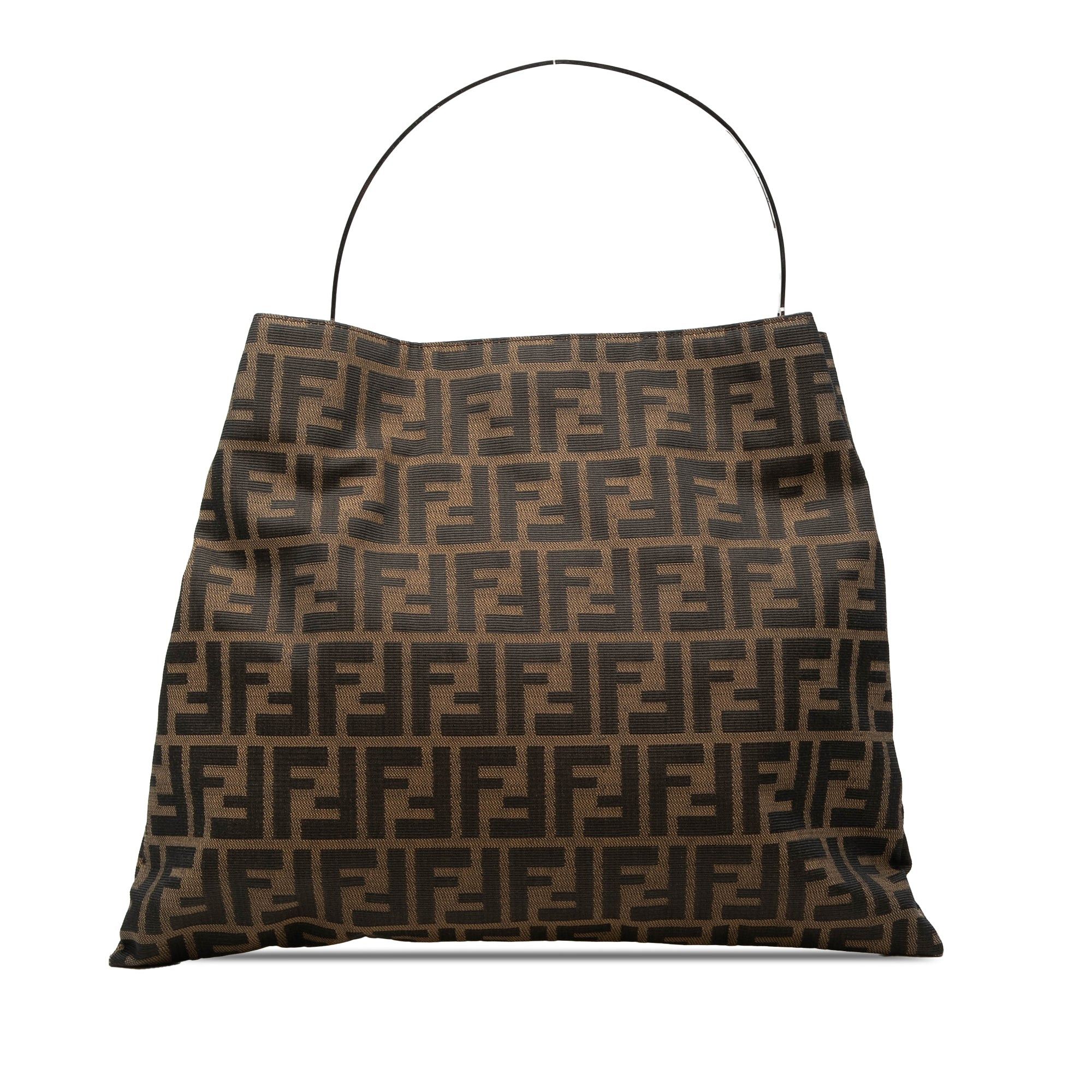 Fendi Zucca Canvas Metal Handle Tote Size ONE SIZE - 1 Thumbnail