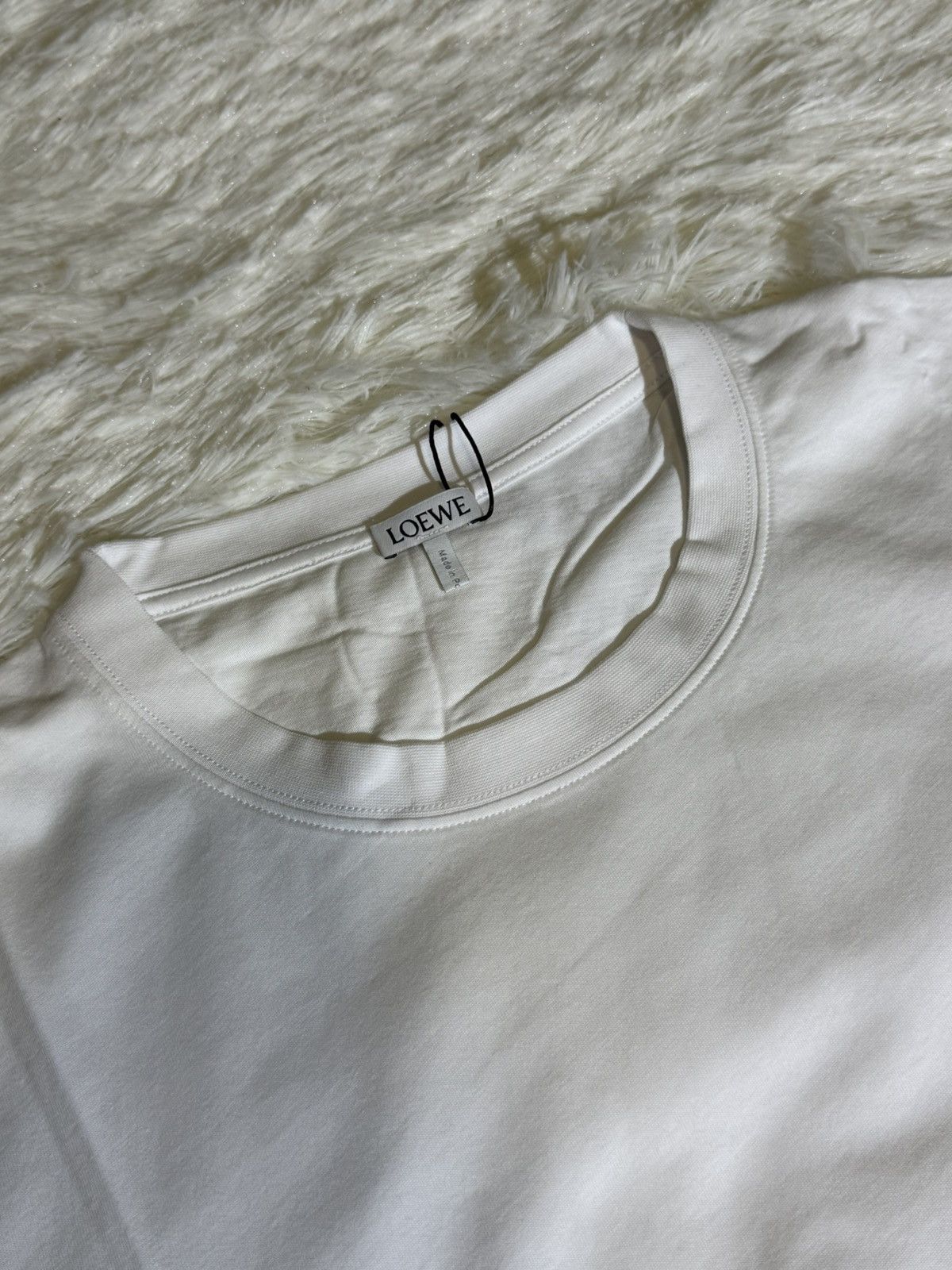 Loewe LOEWE Relaxed Fit T Shirt White Size US XL / EU 56 / 4 - 3 Thumbnail