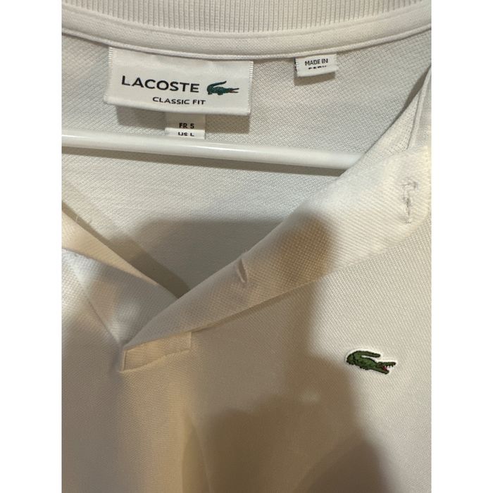 Lacoste Lacoste Lg White Polo Shirt | Grailed