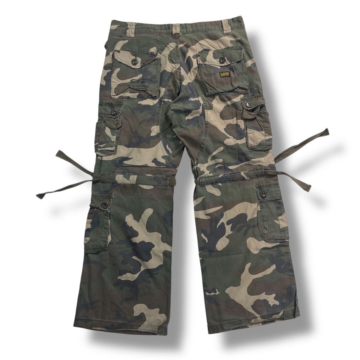 G-Star G-Star Camo Drawstring Knee Multipocket Cargo Flare Pant Size US 38 / EU 54 - 2 Thumbnail