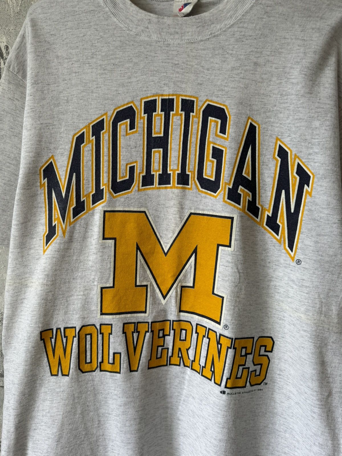 MLB Vintage 1994 MLB Michigan Volverines Rap T-Shirt Size US M / EU 48-50 / 2 - 3 Thumbnail