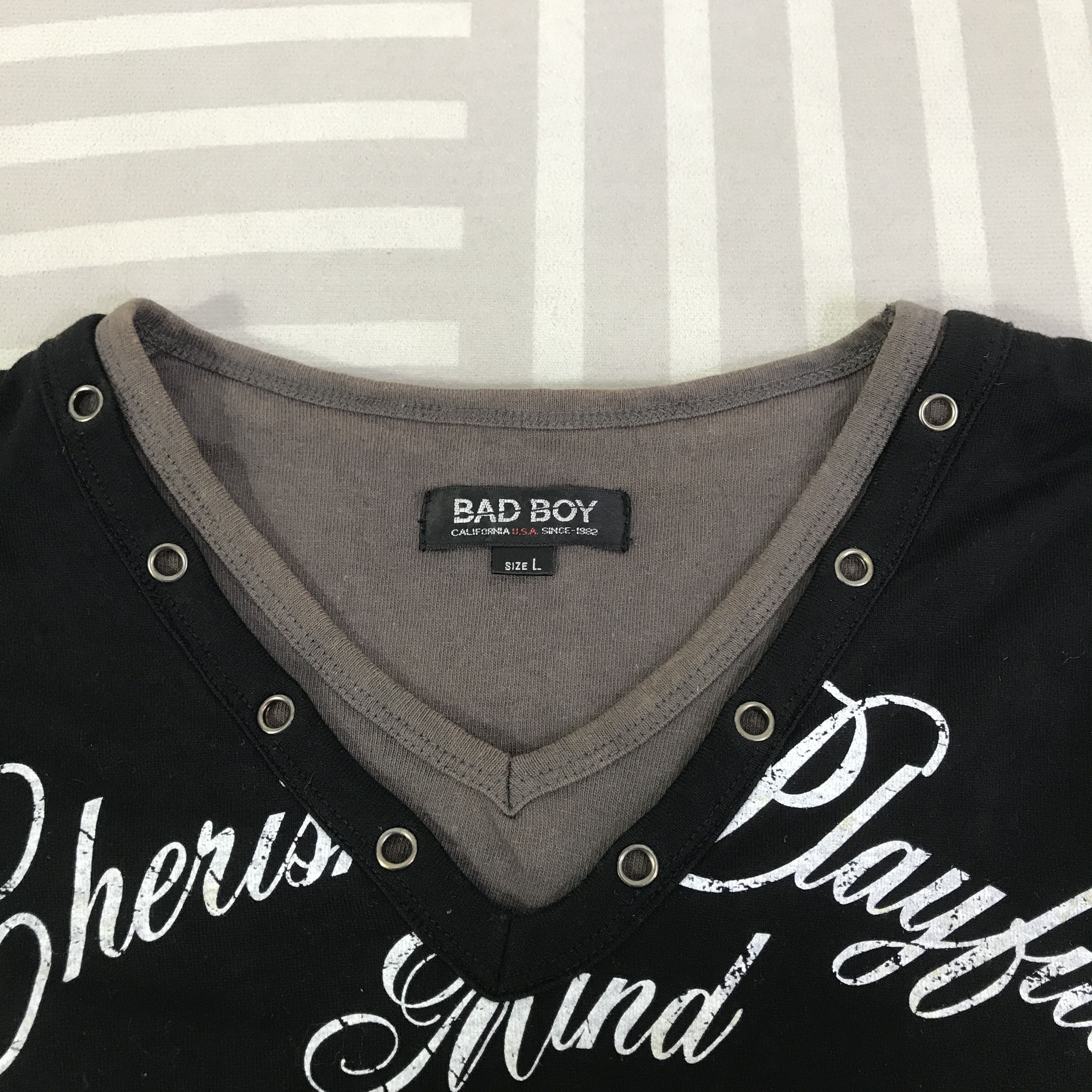 Japanese Brand Vintage Bad Boy California Long sleeve T-shirt K93B55 Size US L / EU 52-54 / 3 - 5 Thumbnail