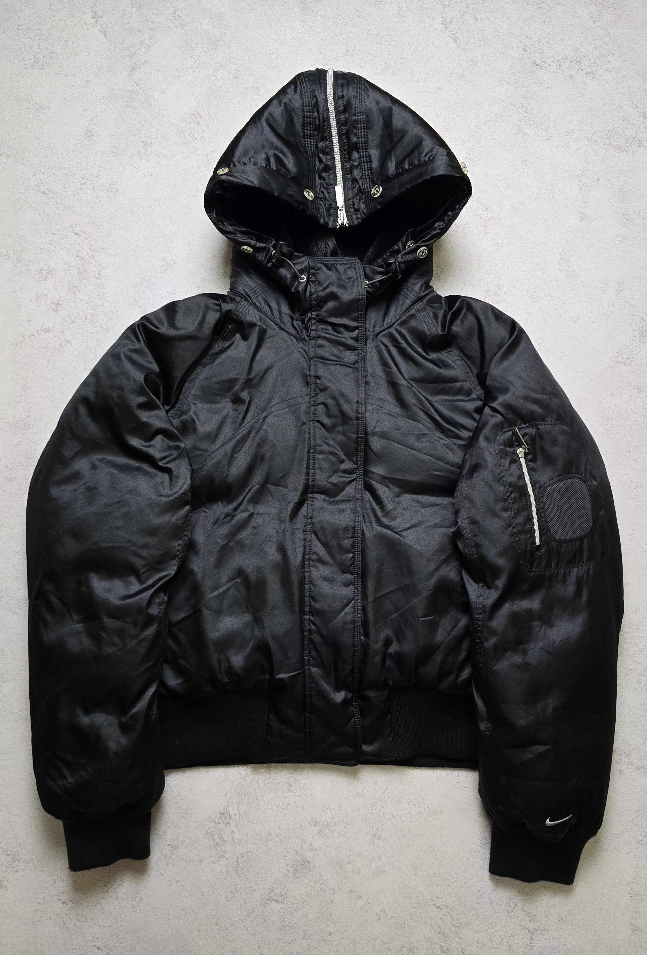 Nike Nike hooded crop down bomber FUR ARCHIVE BBS RICK OWENS Size M / US 6-8 / IT 42-44 - 1 Thumbnail