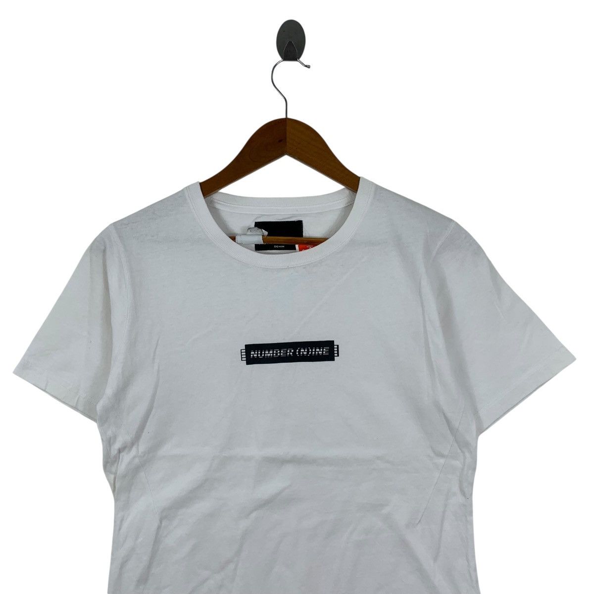 Japanese Brand NUMBER NINE DENIM Box Logo (N)ine Japanese Brand Tshirt Size S / US 4 / IT 40 - 2 Thumbnail