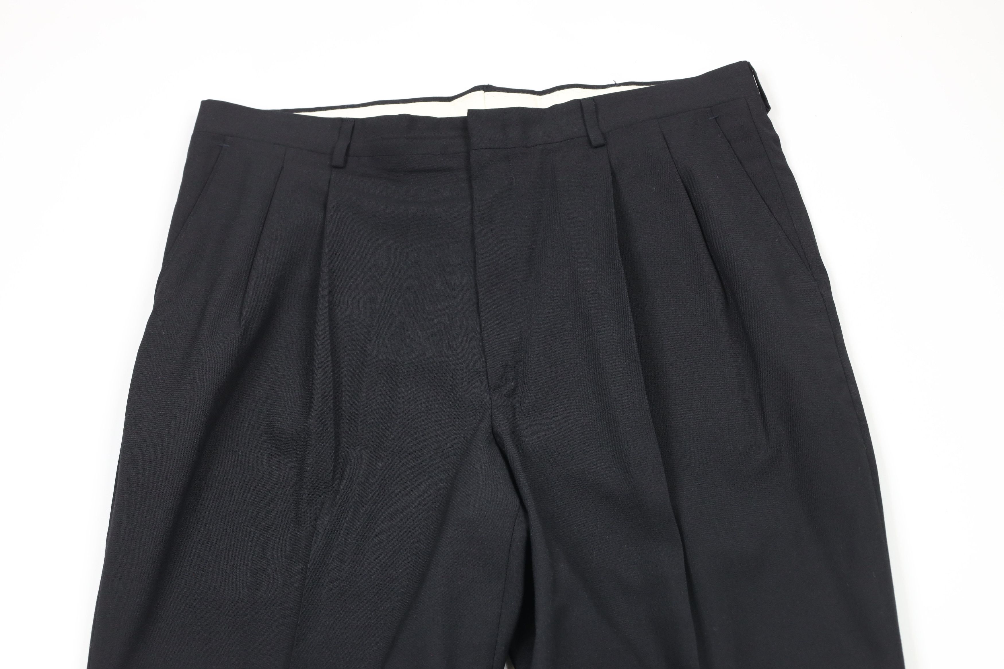 Vintage Vintage 90s Streetwear Wide Leg Chino Pants Black USA Size US 36 / EU 52 - 2 Thumbnail