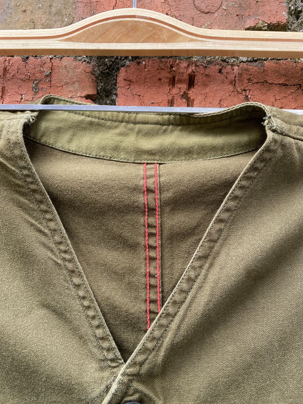 Sugar Cane × Toyo Enterprises × Vintage sugarcane vest green army Size 38S - 4 Thumbnail