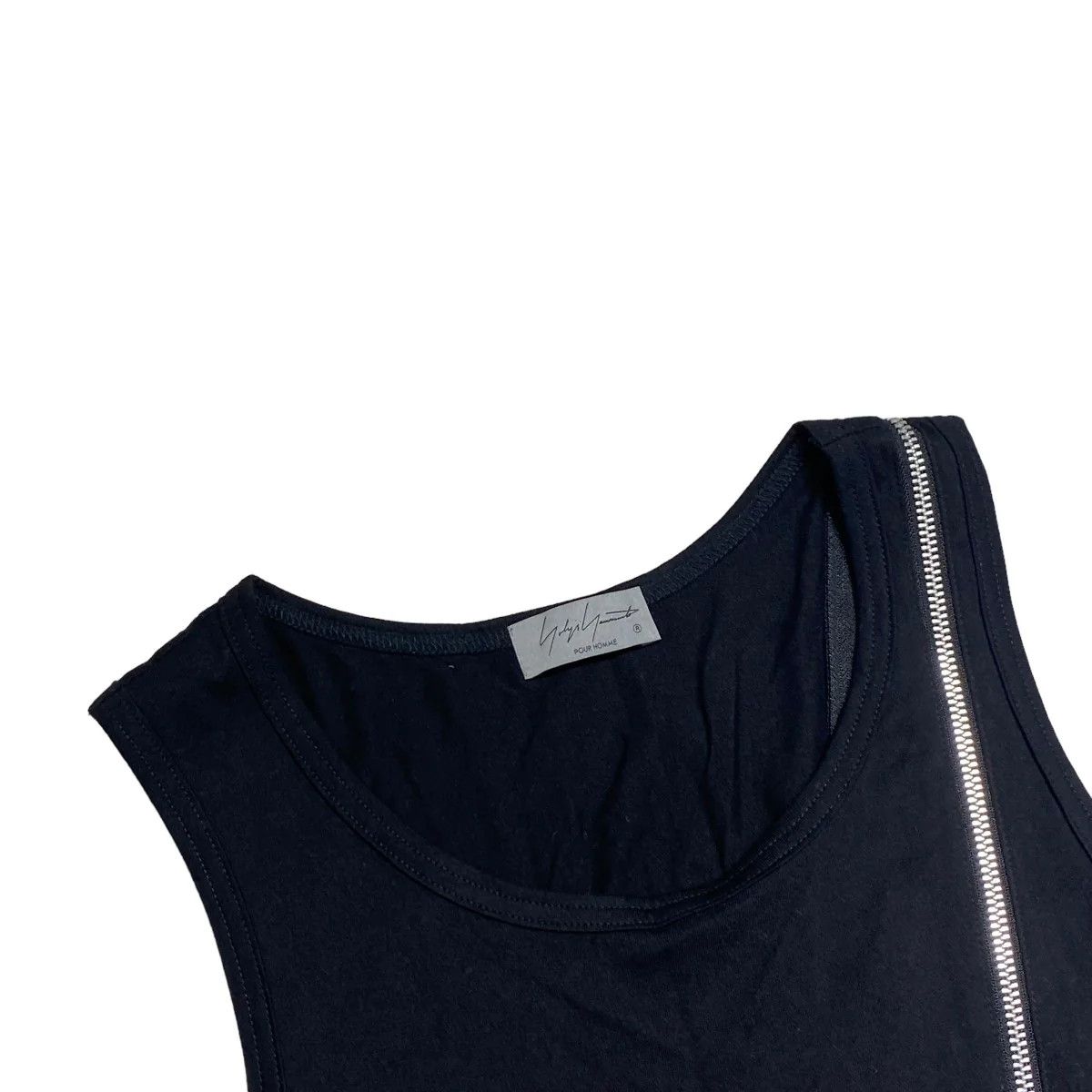 Yohji Yamamoto pour homme zipper running tank top