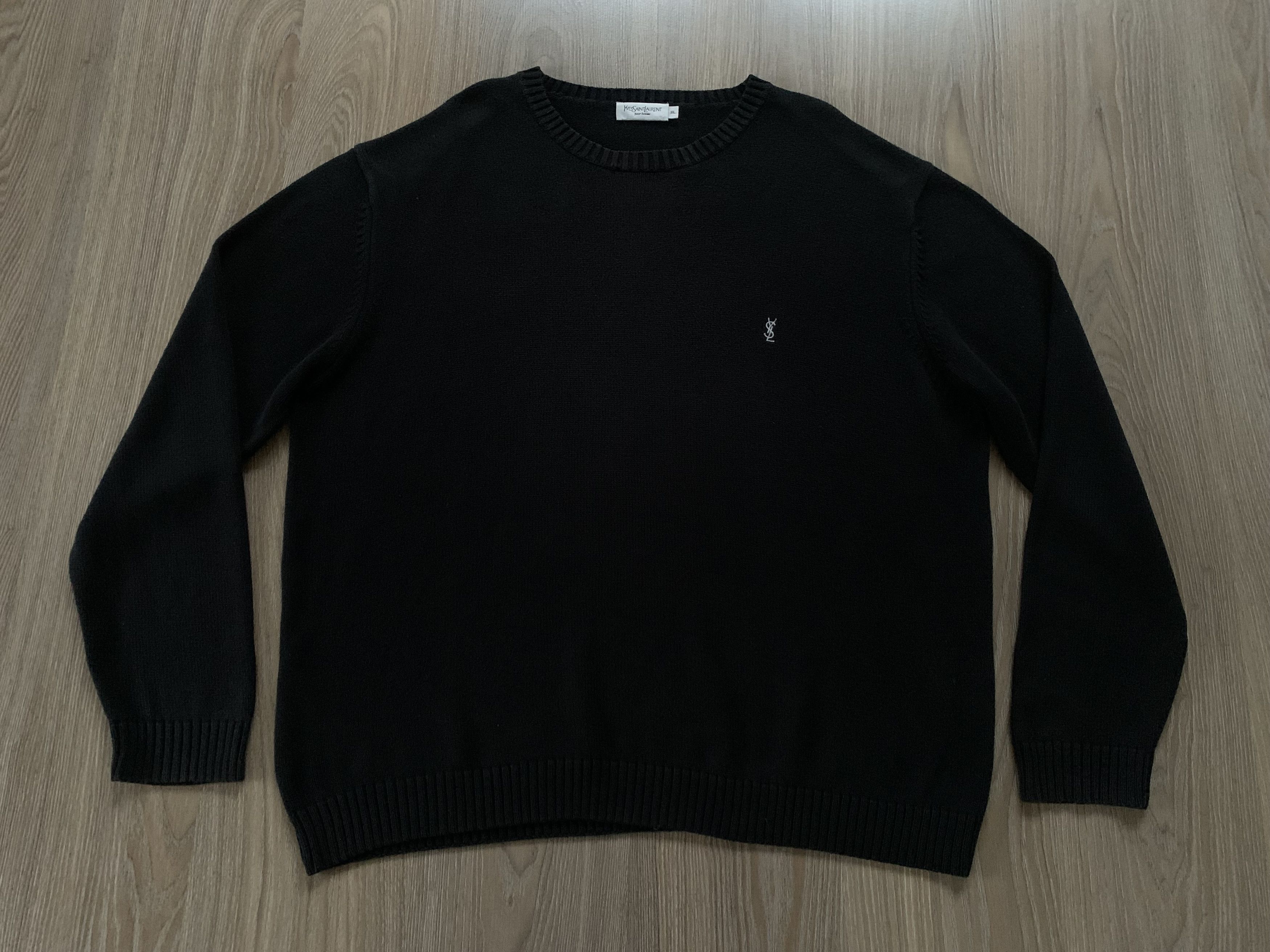 Yves Saint Laurent Vintage Yves Saint Laurent YSL Black Sweater Knit Jumper Size US XXL / EU 58 / 5 - 3 Thumbnail