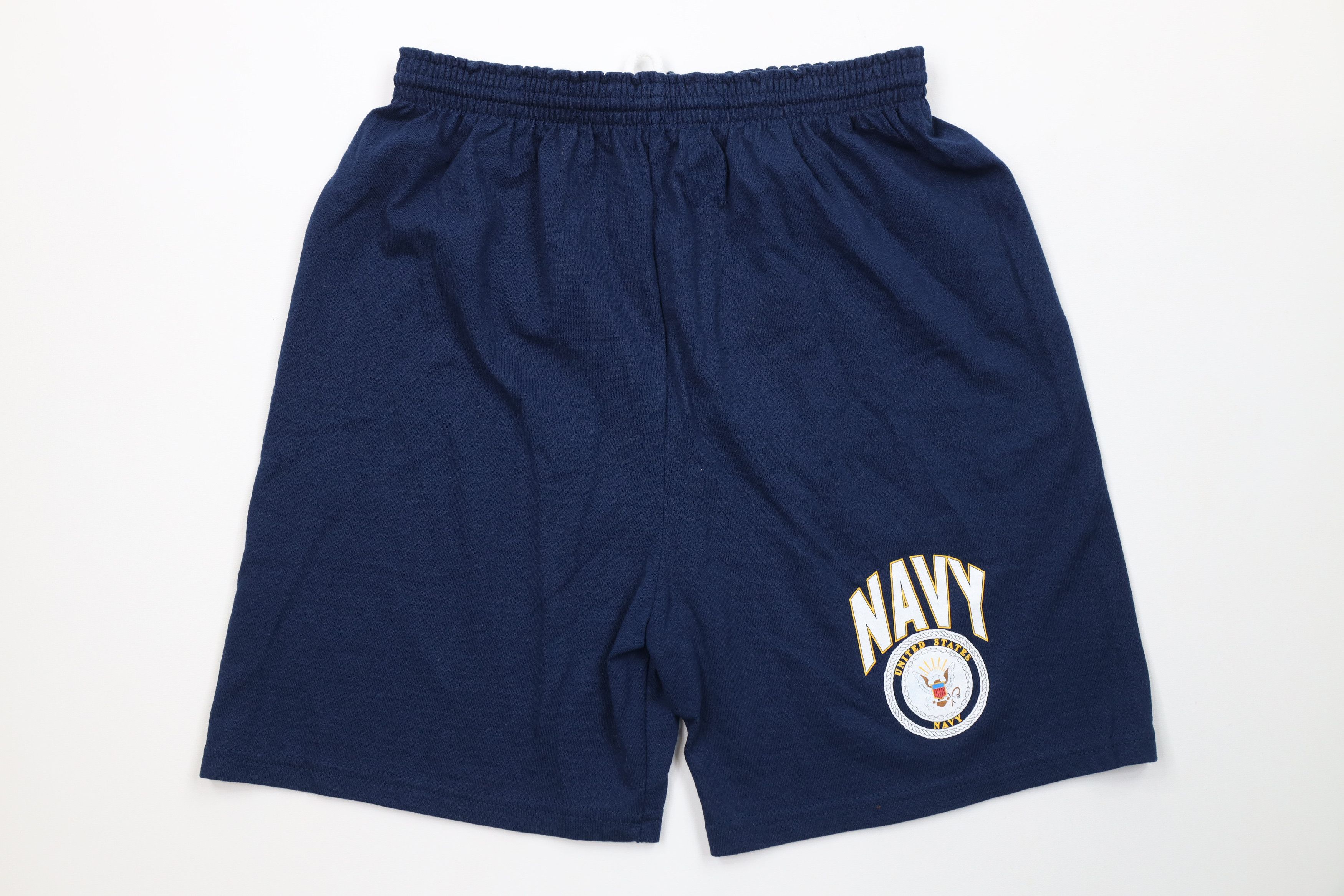 Vintage Vintage 90s Spell Out United States Navy Above Knee Shorts Size US 32 / EU 48 - 1 Thumbnail