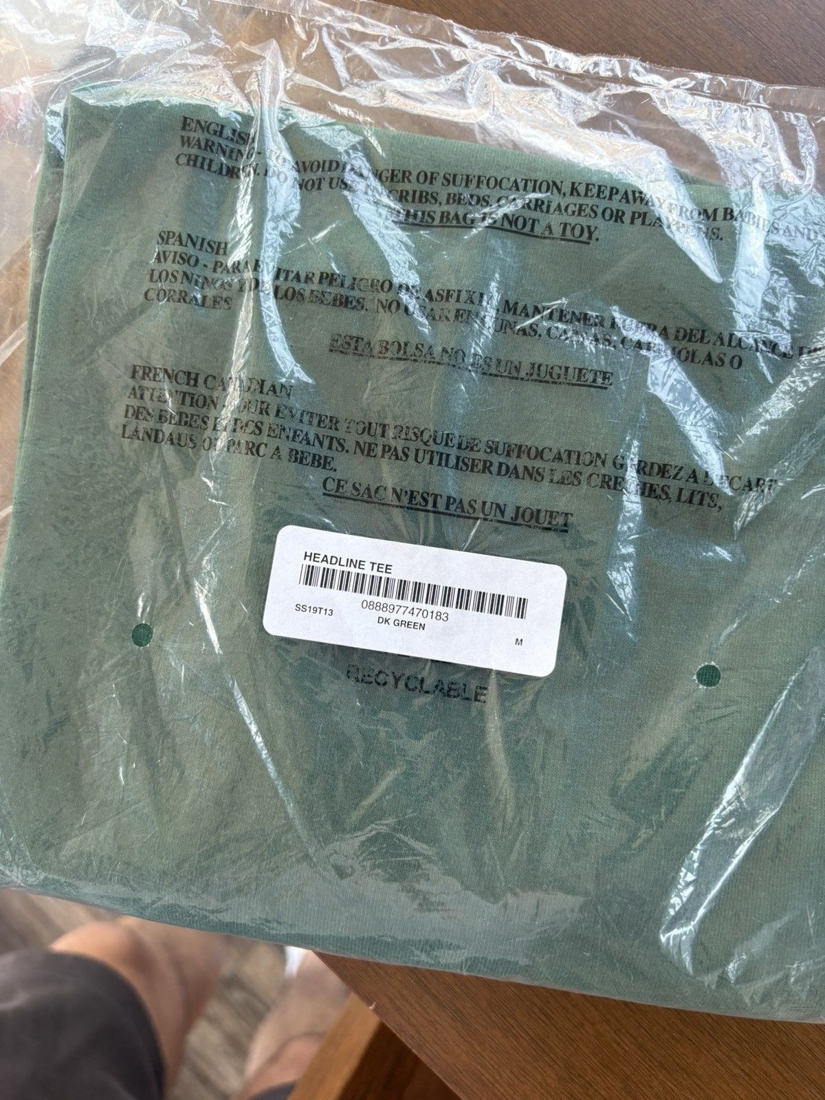 Supreme Supreme Headline Tee SS19 Green Size US M / EU 48-50 / 2 - 2 Thumbnail