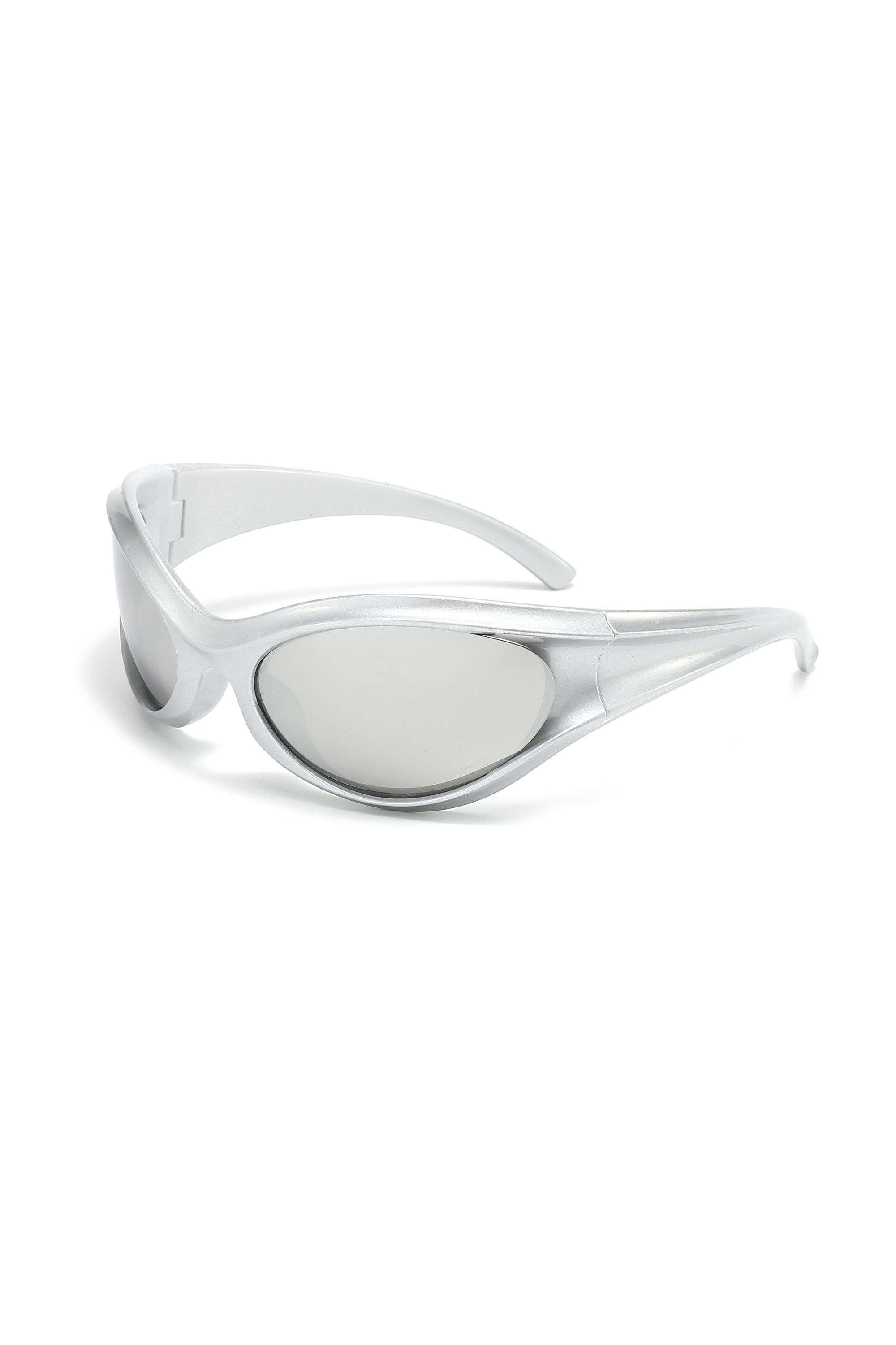 Japanese Brand Y2k Avant Garde Futuristic Silver Sunglasses Unisex OS Size ONE SIZE - 5 Thumbnail
