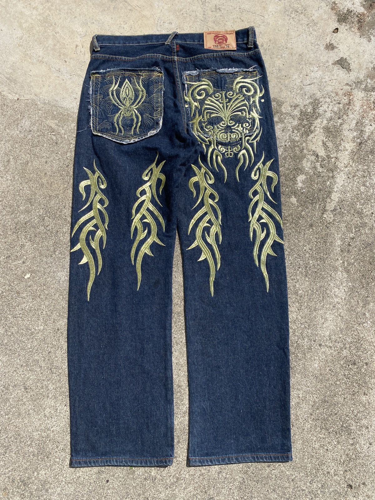 JNCO RMC Embroidery Denim Jean Size US 36 / EU 52 - 16 Thumbnail