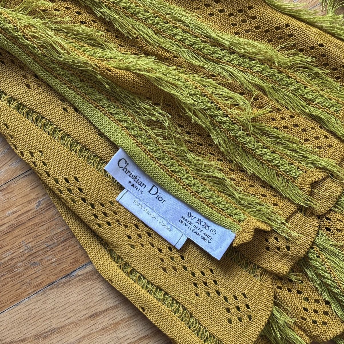 Dior FW1999 Viscose Grass Scarf Size ONE SIZE - 4 Thumbnail