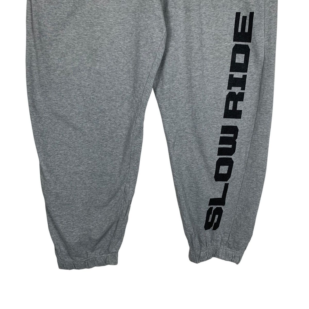 Japanese Brand SLOWRIDE Big Logo Gray Sweatpant Joggers #1506-C68 Size US 36 / EU 52 - 4 Thumbnail