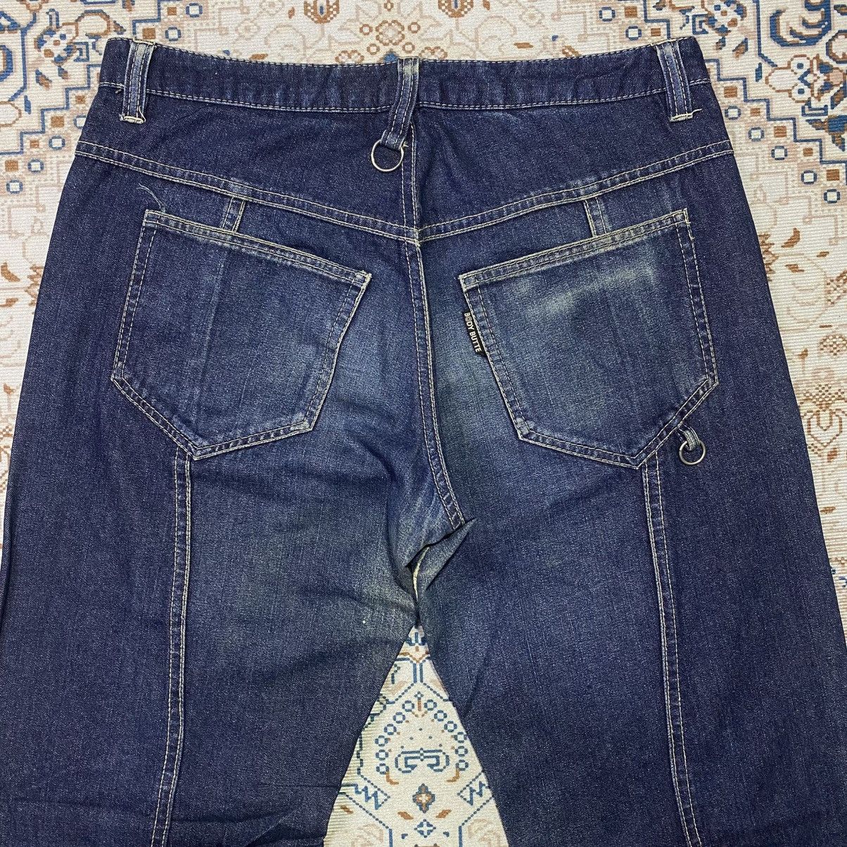 If Six Was Nine × Japanese Brand × Le Grande Bleu (L.G.B.) 2000s Y2K Body Butter Bondage Flare Jeans Size US 30 / EU 46 - 4 Thumbnail