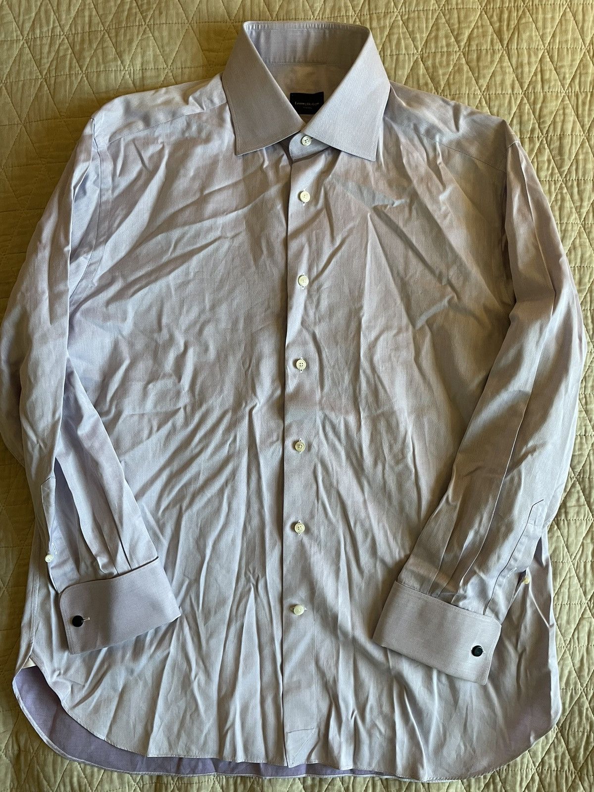 Ermenegildo Zegna French Cuff Dress Shirt Size US M / EU 48-50 / 2 - 2 Thumbnail