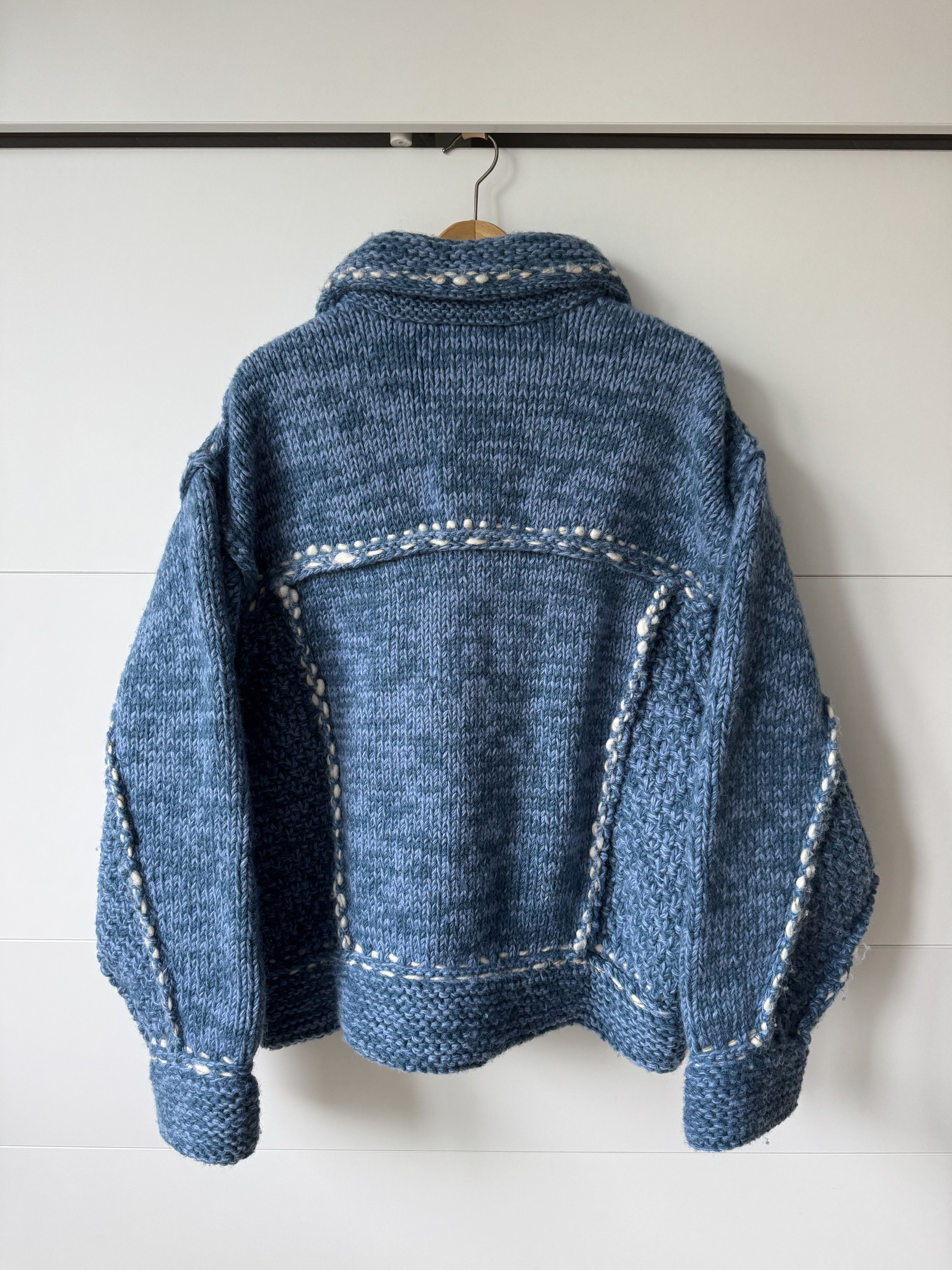 Kapital [OS] Wool Hand Knit Cowichan G Jean in Navy Size US L / EU 52-54 / 3 - 3 Thumbnail