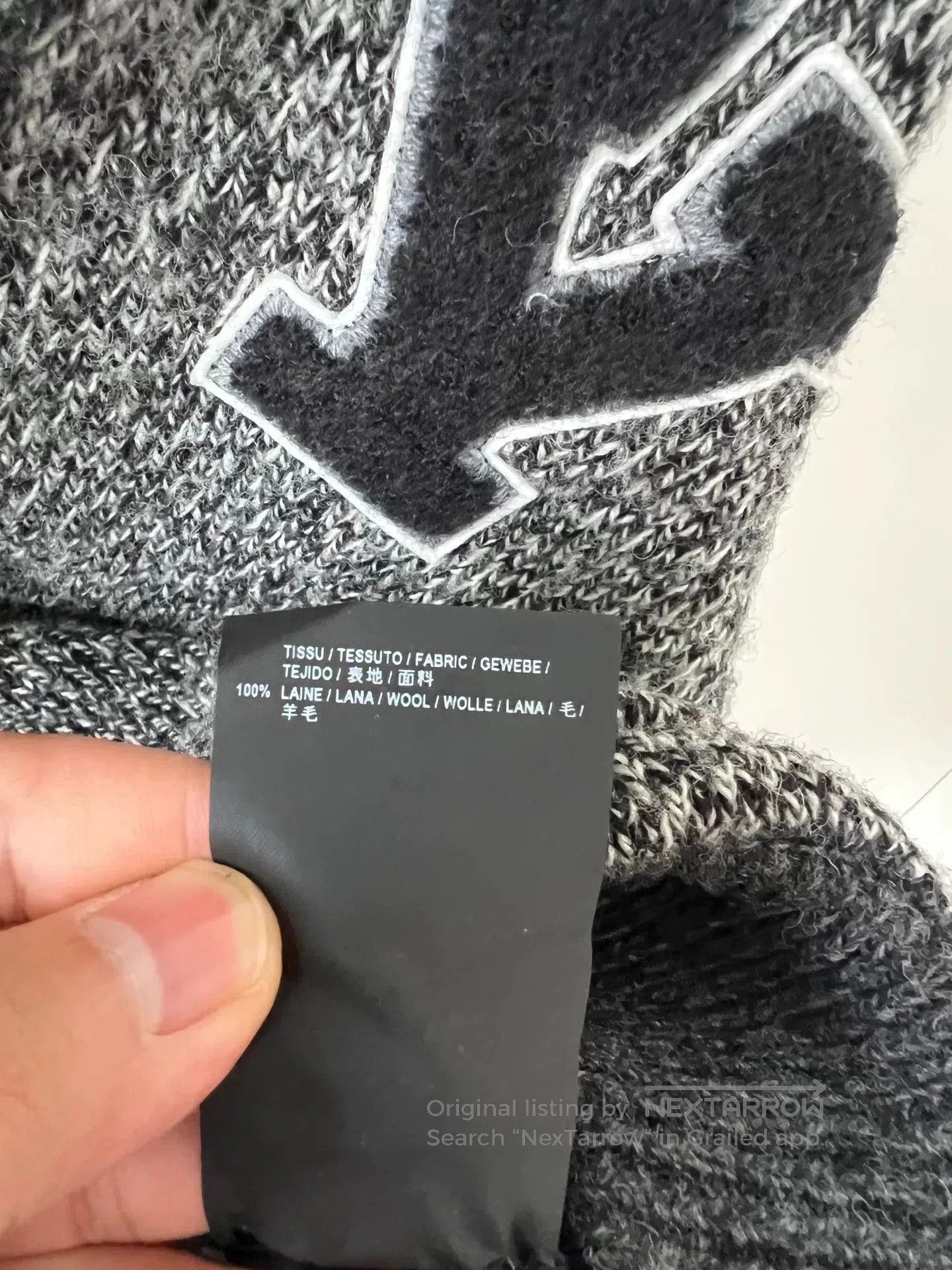 Saint Laurent Paris Saint Laurent Gray Cardigan with Y Patch. Size US S / EU 44-46 / 1 - 6 Thumbnail