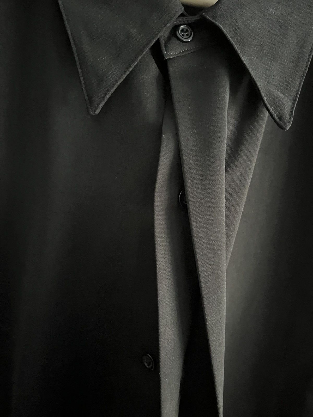 Vintage Black Button Up Shirt Size US XL / EU 56 / 4 - 3 Thumbnail