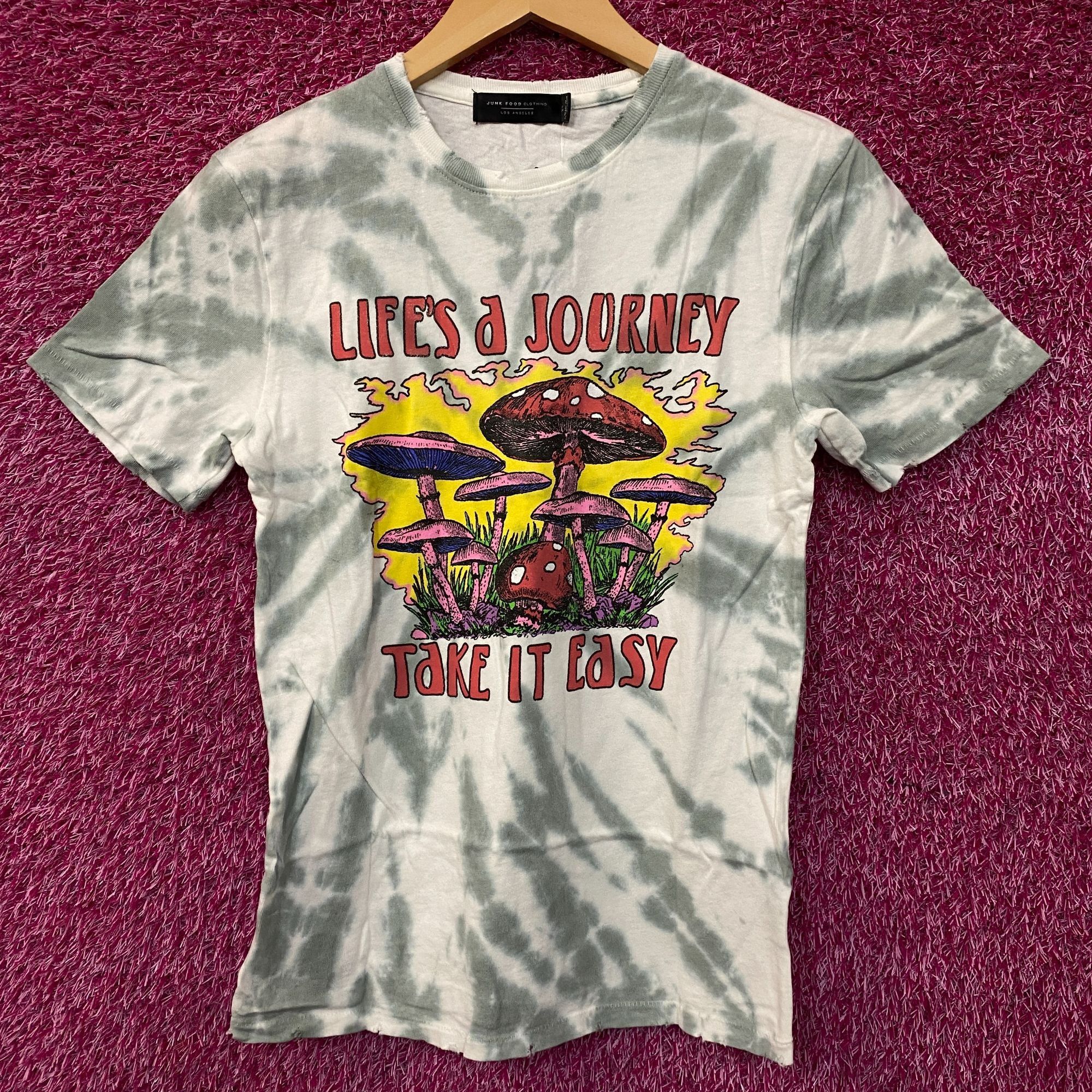 Junk Food Life's a Journey Take it Easy Psychedelic Mushrooms Graphic Size US XS / EU 42 / 0 - 1 Thumbnail