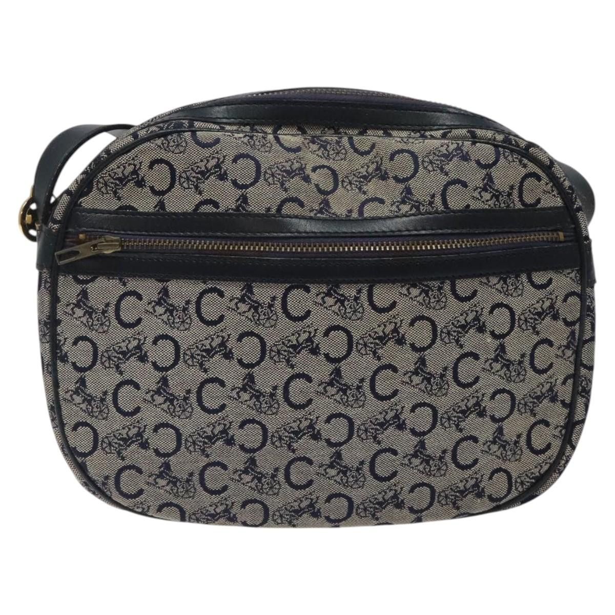 Celine CELINE C Sulky Shoulder Bag Canvas Navy Gold Size ONE SIZE - 2 Thumbnail