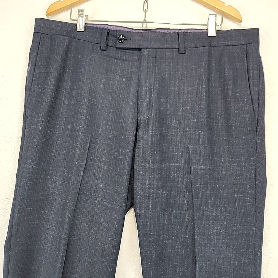 Ted Baker Ted Baker Jefferson Dress Pants Men's 38R Navy Blue 100% Wool Office Academia Size US 38 / EU 54 - 4 Thumbnail