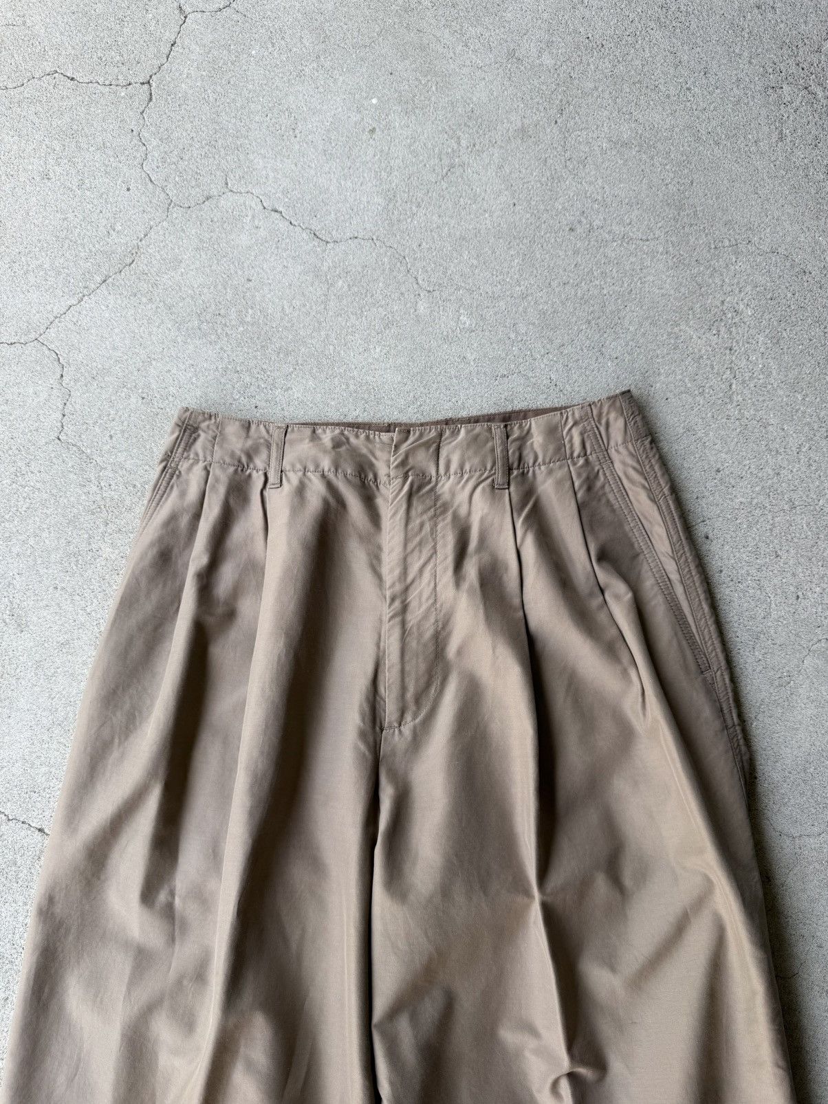 Auralee AURALEE SILK COTTON CLOTH WIDE PANTS Size US 28 / EU 44 - 3 Thumbnail