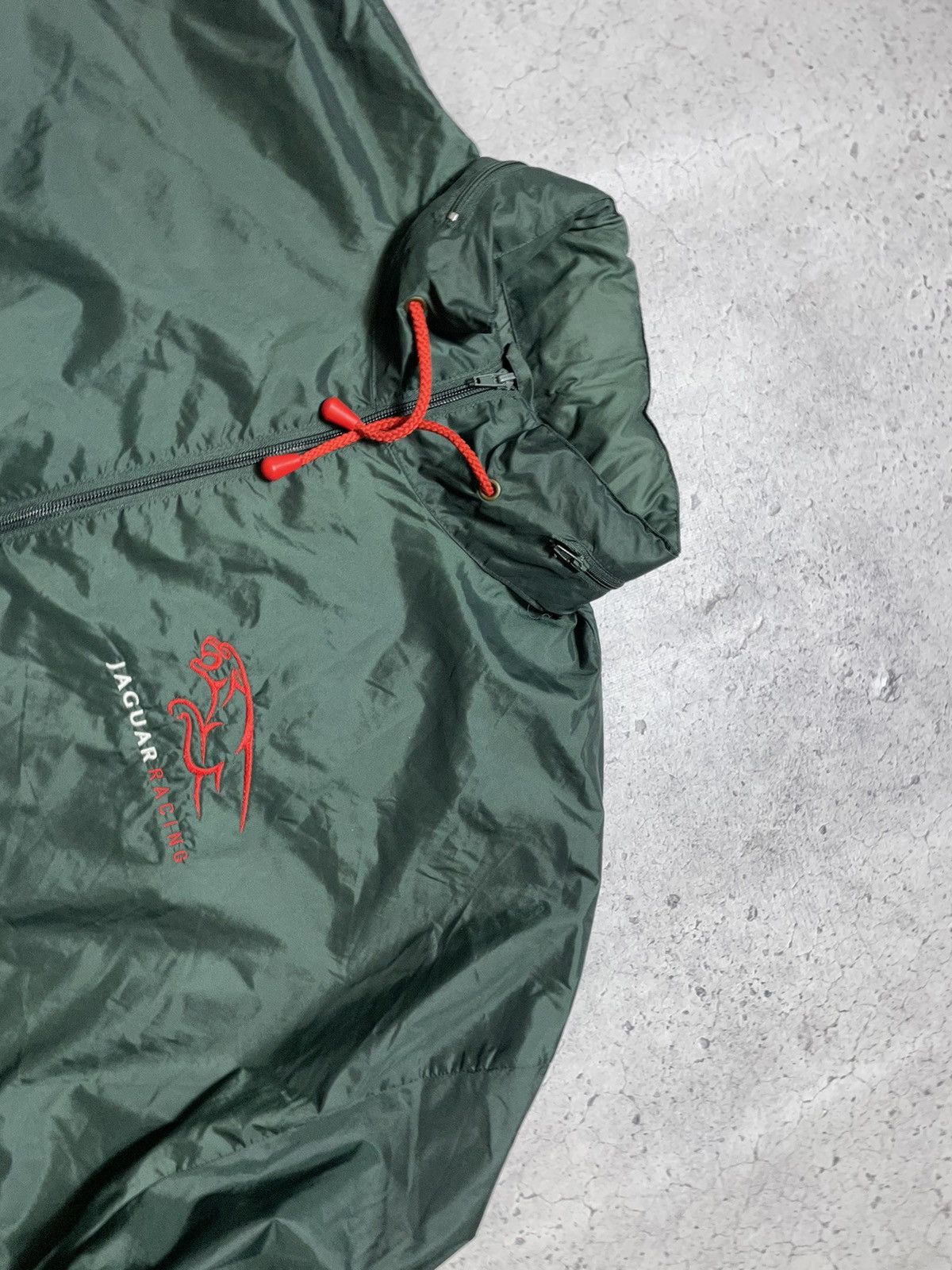 NASCAR Vintage Jaguar Racing Nylon Jacket Big Logo F1 Y2K Size US XL / EU 56 / 4 - 5 Thumbnail