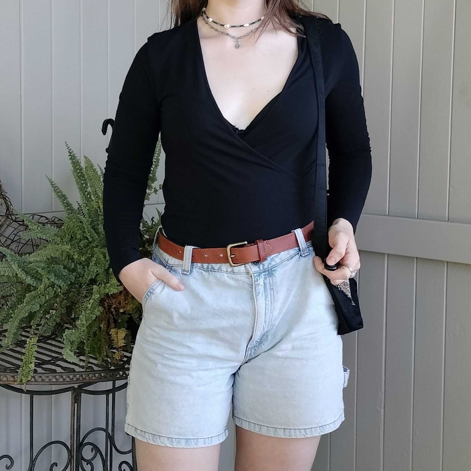 Esprit × Vintage Vintage Y2K 2000s Esprit Blouse Long Sleeve Crossover Size M / US 6-8 / IT 42-44 - 1 Thumbnail