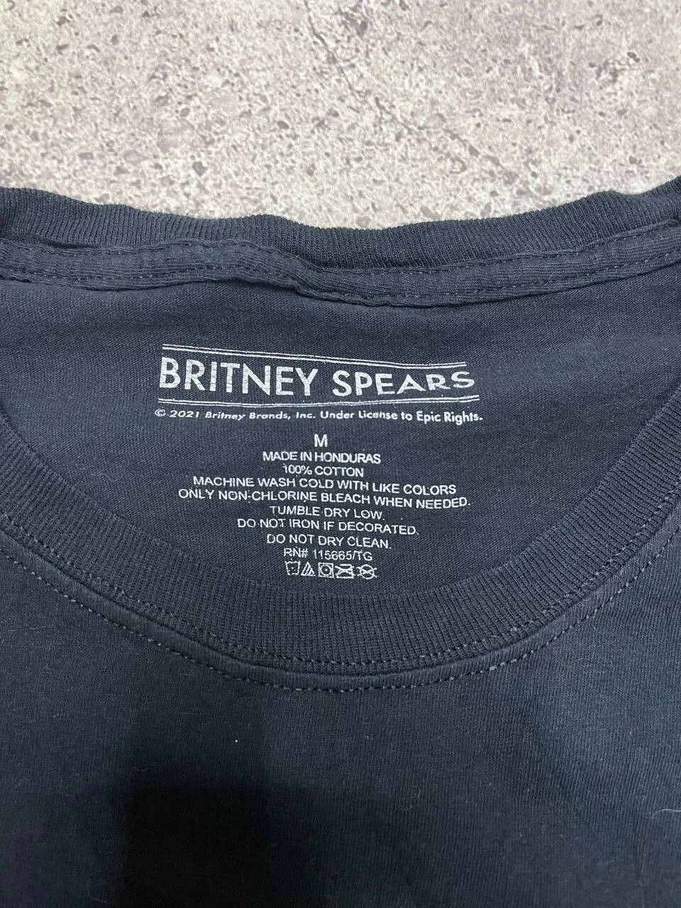 Band Tees Vintage Britney Spears Baby Time T-Shirt Rainbow Logo Black Size US M / EU 48-50 / 2 - 4 Thumbnail