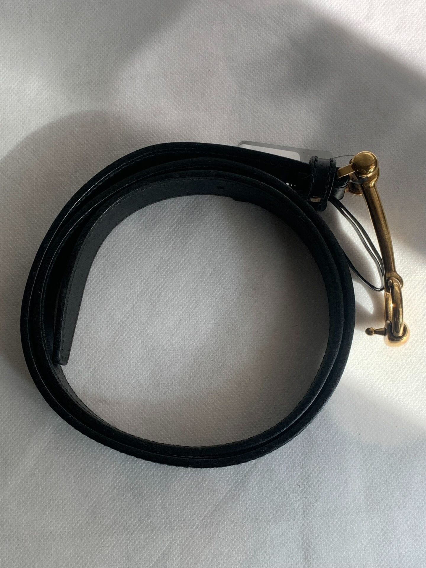 Gucci Gucci Black Leather Belt Size ONE SIZE - 1 Thumbnail
