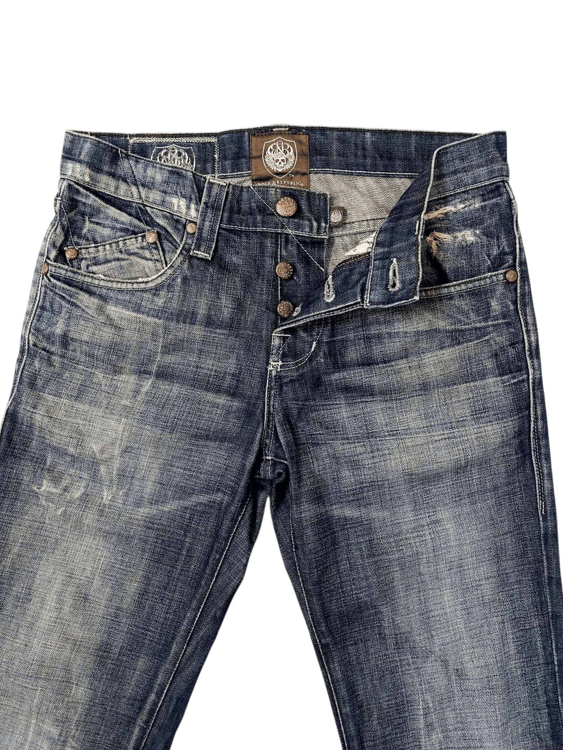 Rock & Republic Rock & Republic Flare Classic Baggy Style Denim Size US 31 - 4 Thumbnail
