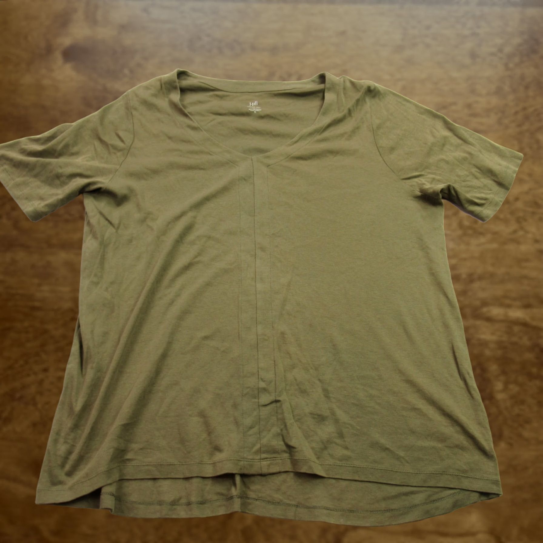 J. Jill J. Jill Shirt Womens XL Short Sleeve Pullover Lightweight Casual V-Neck Green Size XL / US 12-14 / IT 48-50 - 1 Thumbnail