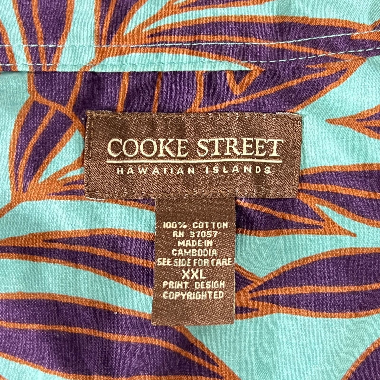 Other Cooke Street Monstera Leaf Mens Hawaiian Shirt size 2XL 53x3 Size US XXL / EU 58 / 5 - 4 Thumbnail