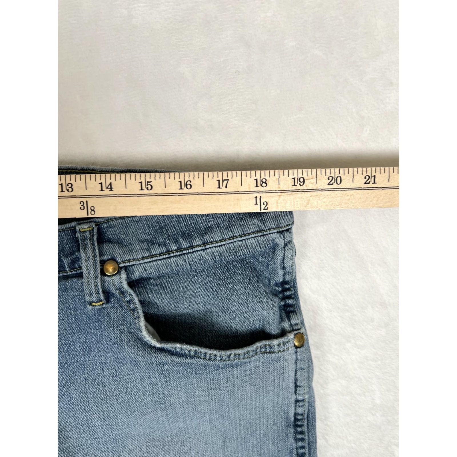 Wrangler VTG Wrangler George Strait Jeans Mens 38x28 Distressed Paint Workwear Straight Denim Blue 38 Mens Jeans Size US 38 / EU 54 - 7 Thumbnail