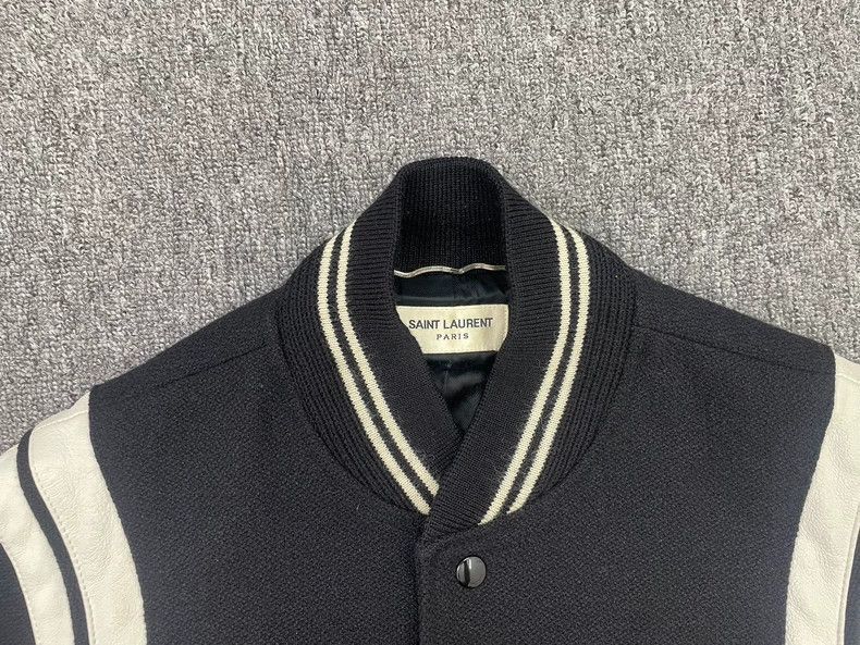 Saint Laurent Paris Saint Laurent Paris Black White Baseball Jacket-2506 Size US L / EU 52-54 / 3 - 2 Thumbnail