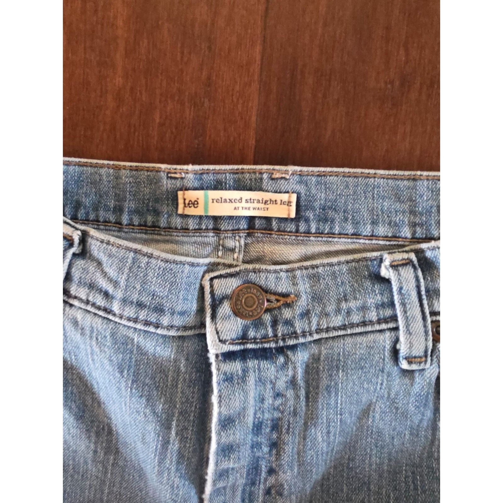 Lee Lee Original Blue Relaxed Straight Leg Jeans Size 10 Medium Size 32" / US 10 / IT 46 - 5 Thumbnail