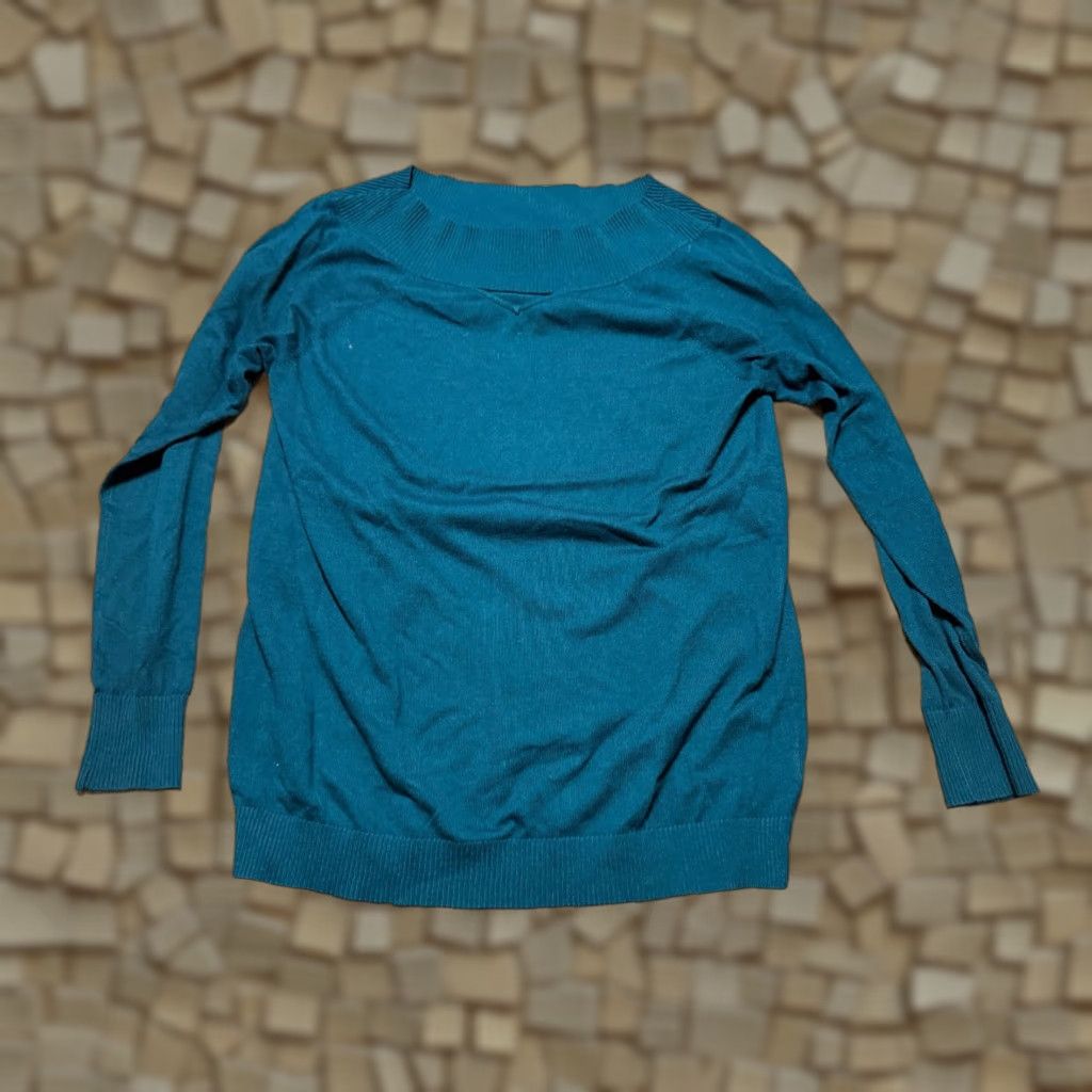 Vintage Maurices Shirt Womens Large Green Long Sleeve Boat Neck T-Shirt Modern Casual Regular Size L / US 10 / IT 46 - 1 Thumbnail