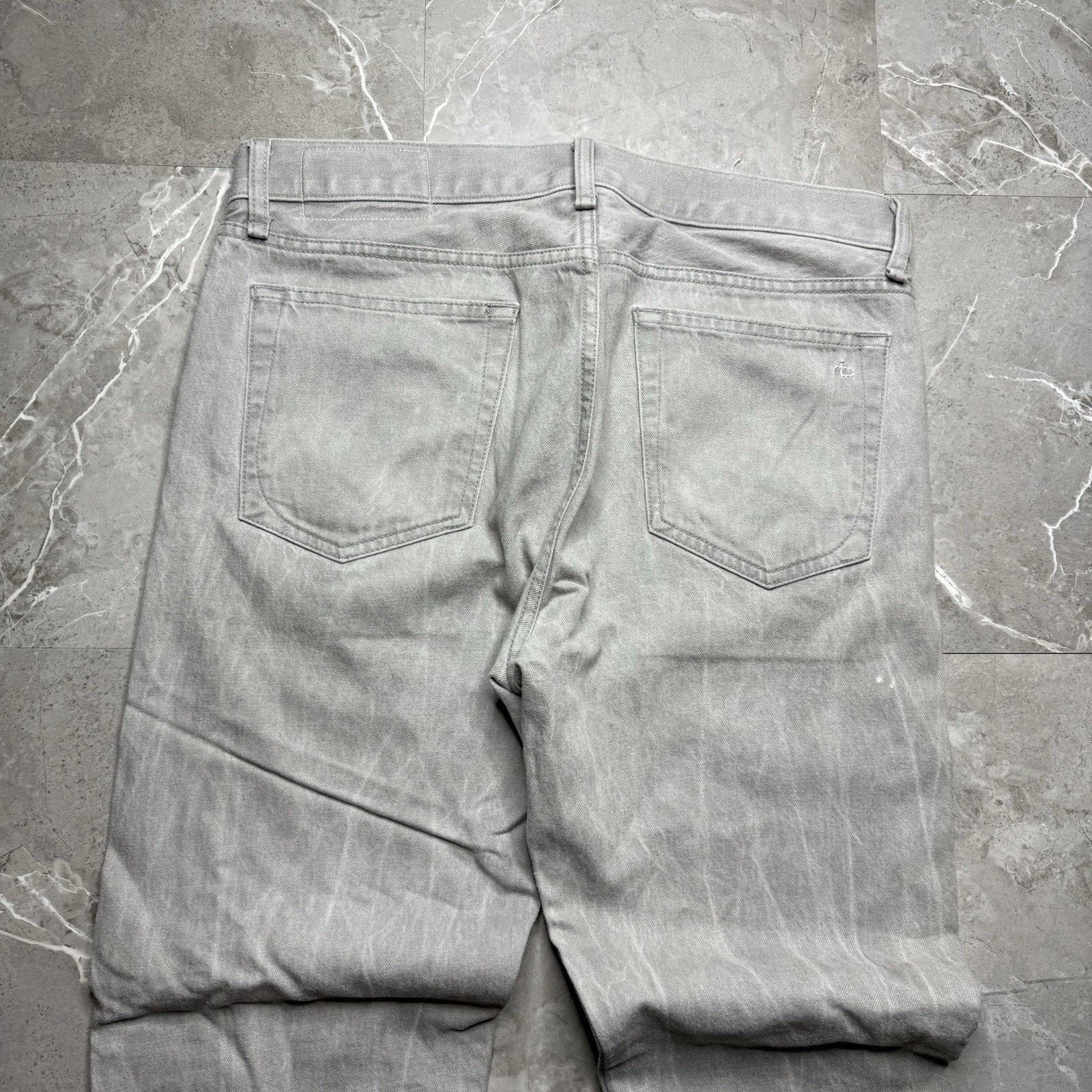 Rag & Bone Rag & Bone Jeans 34x31 Light Gray Fit Slim Stretch Denim Size US 34 / EU 50 - 4 Thumbnail