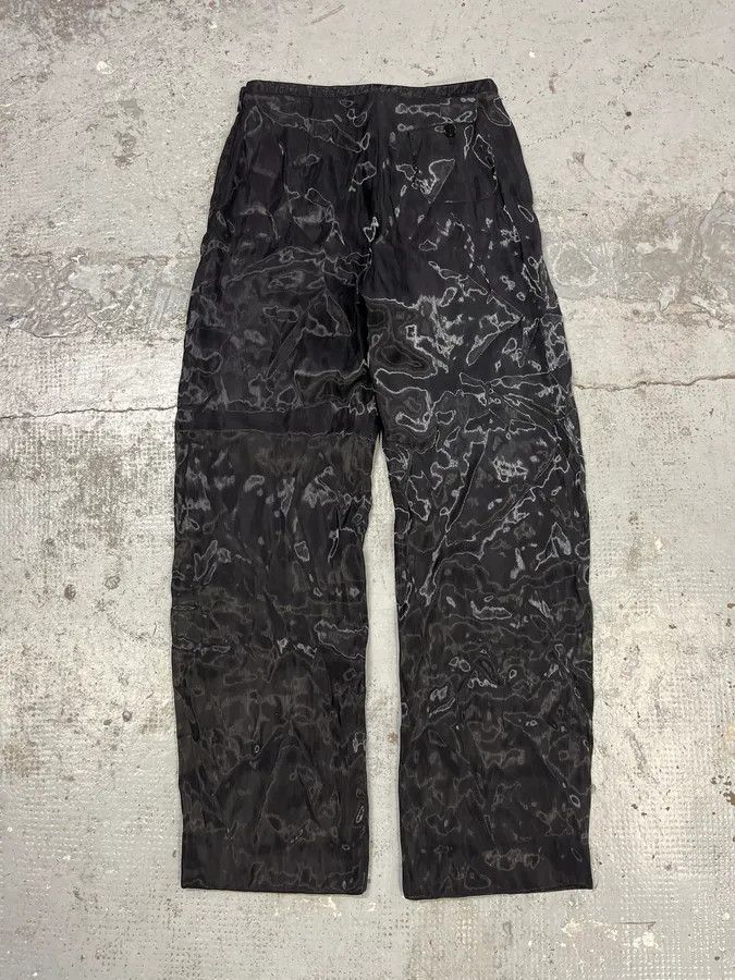 Giorgio Armani 2000s Giorgio Armani Black Satined Light Pants Size 26" / US 2 / IT 38 - 8 Thumbnail