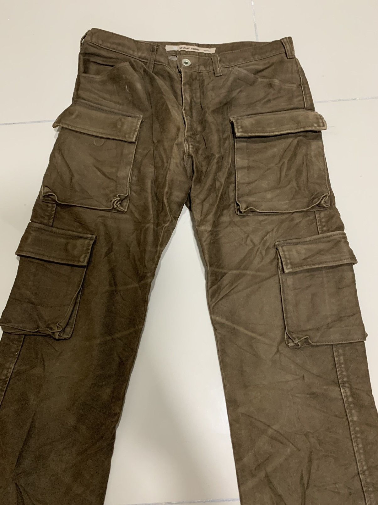 image of Ships x Studio Dartisan Japan Studio Oribe Cargo Pants in Brown, Men's (Size 30)