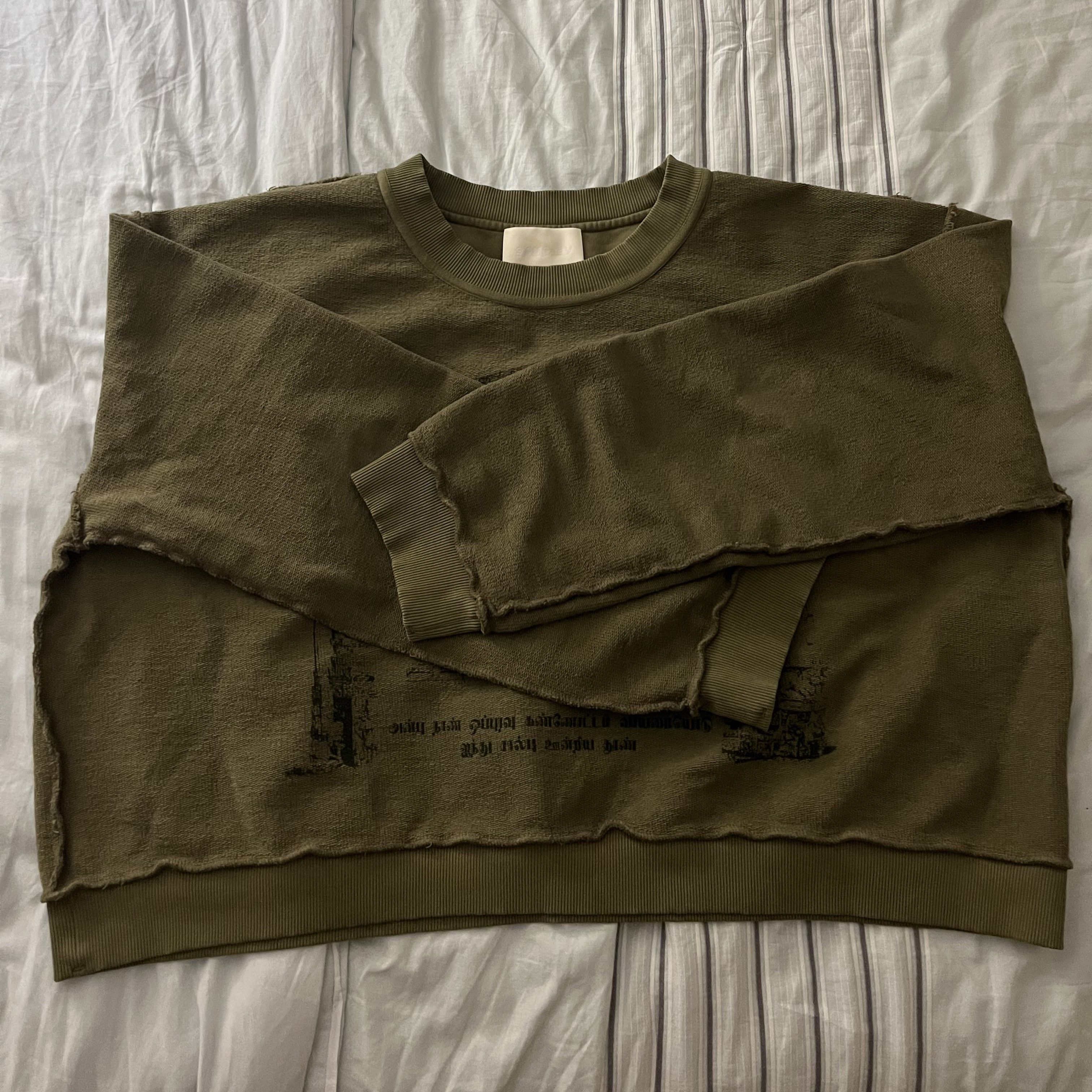 Sangiev Cropped Sweatshirt - Reversible Pillars Size US L / EU 52-54 / 3 - 2 Thumbnail