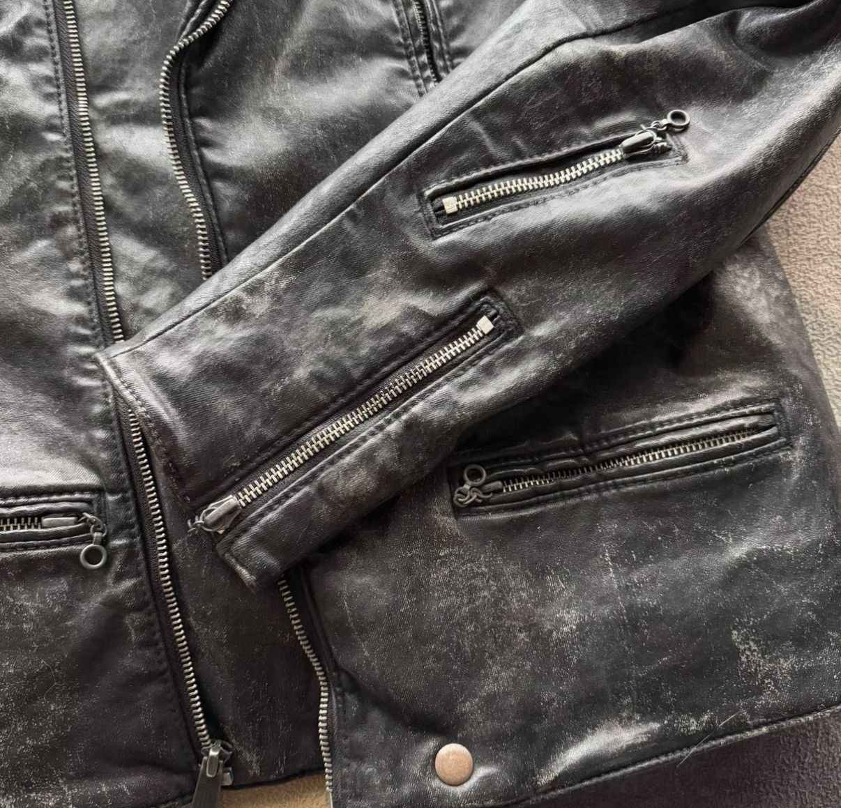 Denim & Supply Ralph Lauren Ralph Lauren Denim Supply Asymmetrical Zip Moto Jacket K22 Size US S / EU 44-46 / 1 - 7 Thumbnail