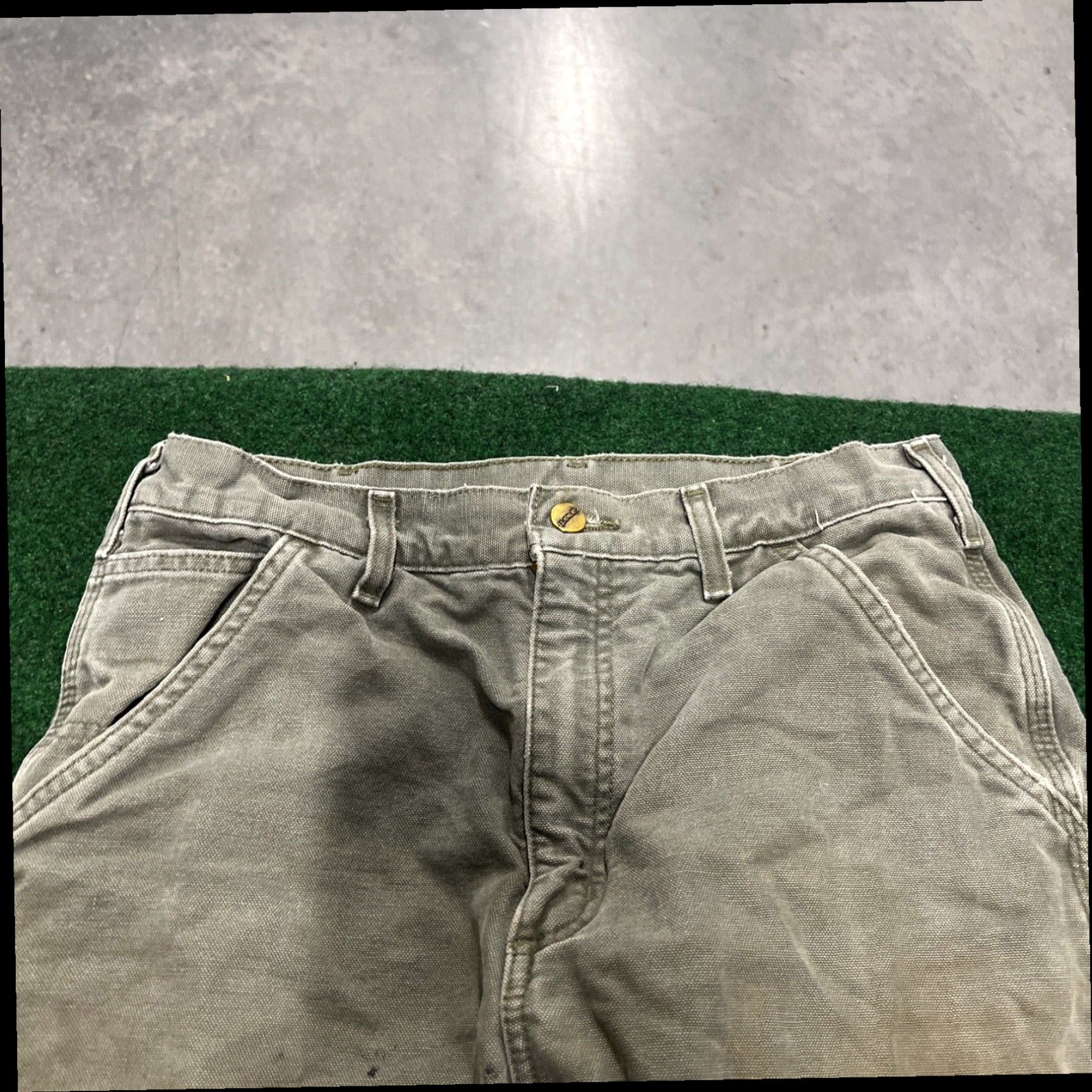 Carhartt Carhartt Pants Mens 32x36 Gray Peat Rugged Relaxed Fot Fleece Lined Carpenter Size US 32 / EU 48 - 7 Thumbnail