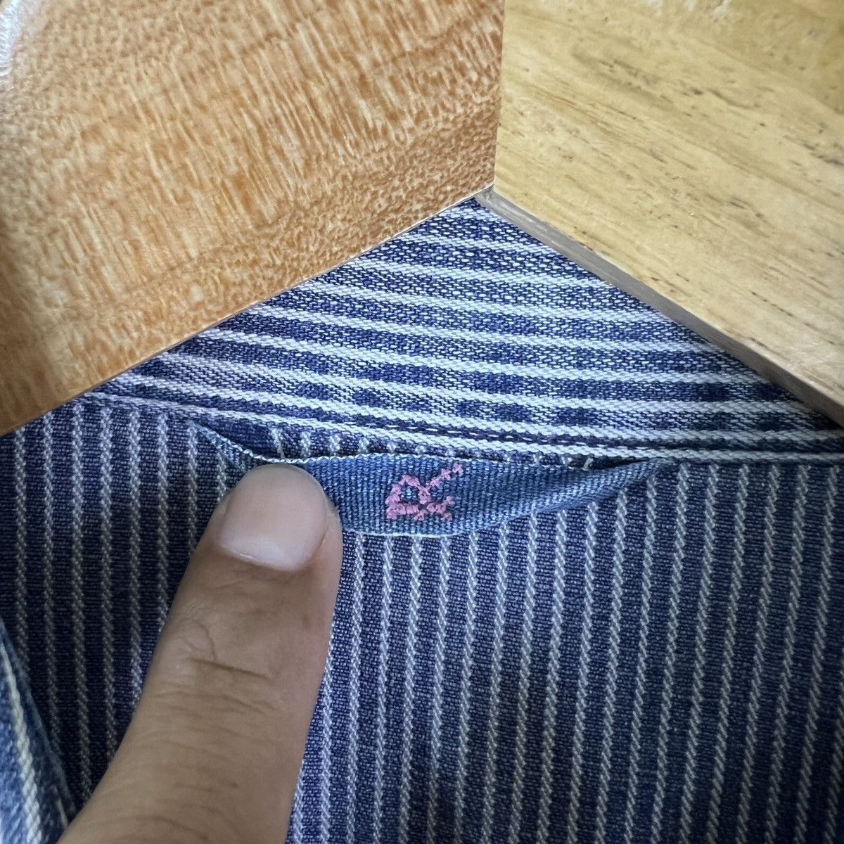 45rpm R BY 45RPM HIKORY STRIPE SNAPBUTTON LONG SHIRT MADE IN JAPAN Size M / US 6-8 / IT 42-44 - 11 Thumbnail